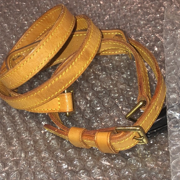 LOUIS VUITTON Replacement Vachetta Leather Shoulder Strap without LV Clasps - Picture 3 of 14